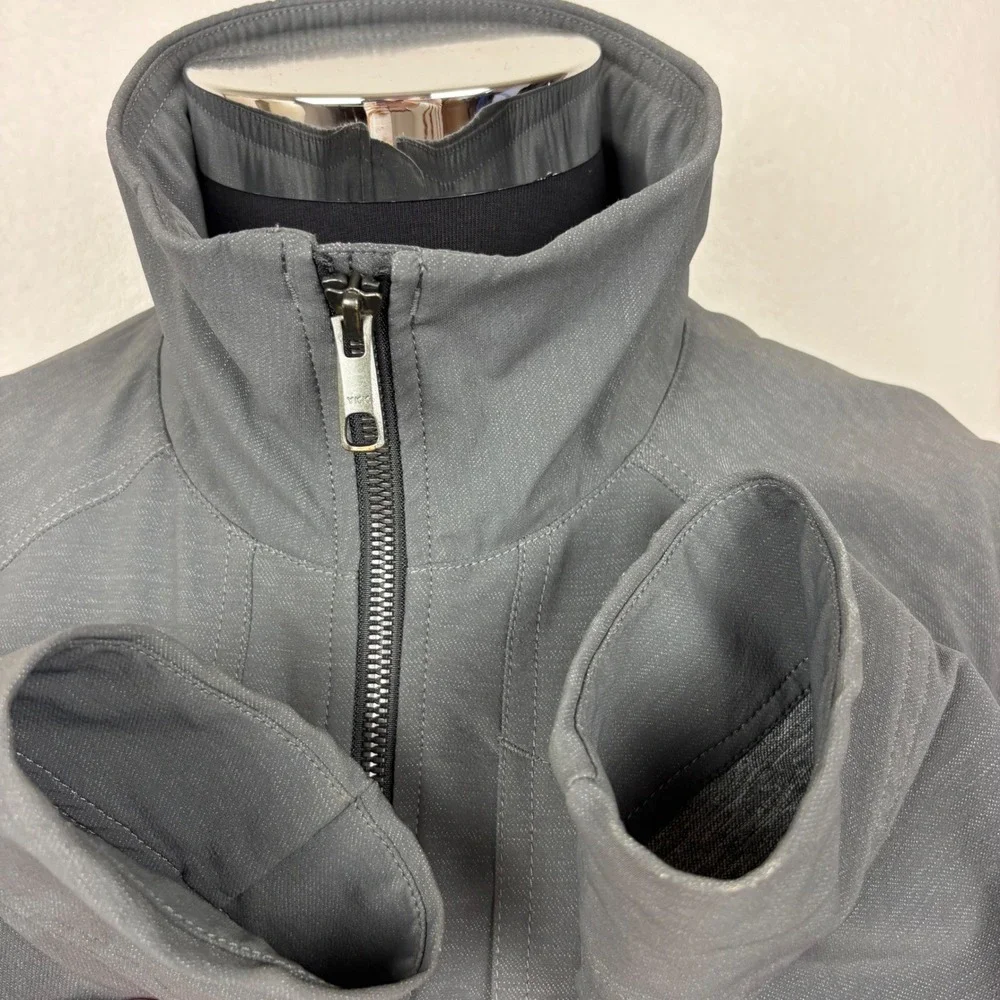 Marmot Mens Soft Shell Zip Up Jacket Size S Gray Windbreaker Hiking Outdoor
